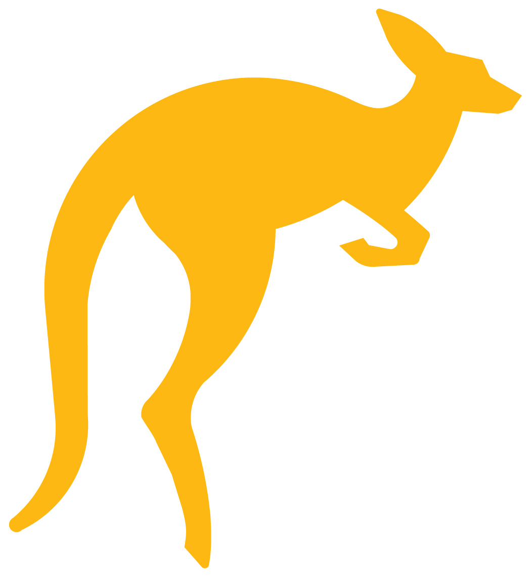 Hopping Gold Kangaroo
