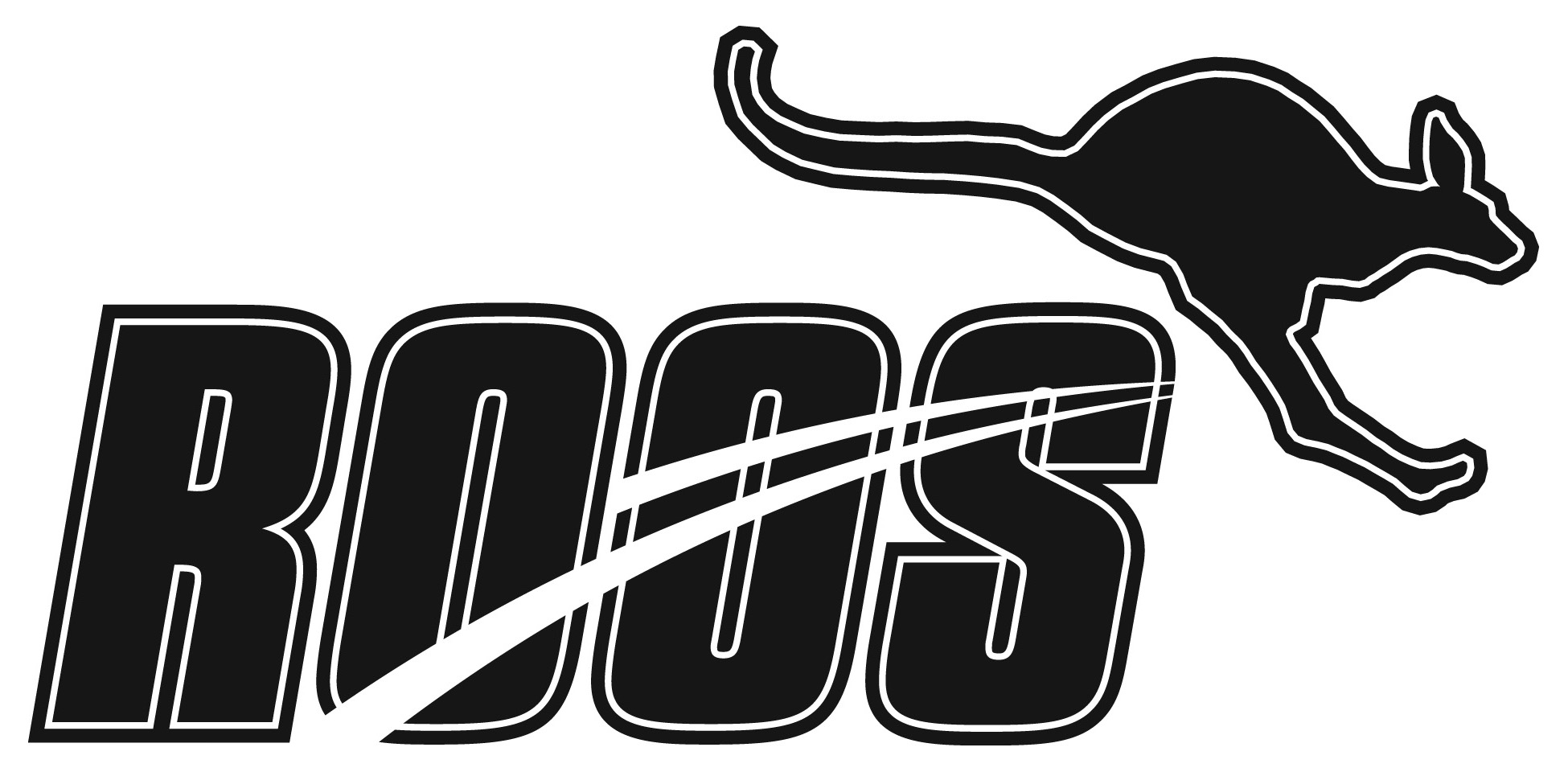 'Roos Black & White Logo