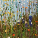 Prairie plants are depicted in the Sneed pavilion mural