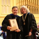 Roger Platizky (Homer P. Rainey Award) and Dr. Marjorie Hass