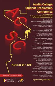 Austin College Student Scholarship Conference 2018