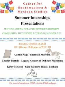 CSMS 2022 Summer Internships