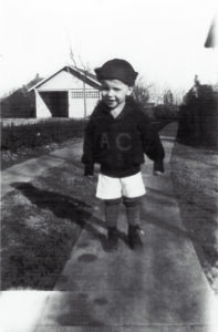 Clyde Hall as a young child
