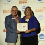 Athletics Director David Norman '83 with Kim Jacoby Kehoe ‘94, 2022 Athletics Hall of Honor Inductee