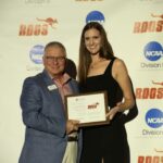 Athletics Director David Norman '83 with honoree Jessica Fleming ‘12