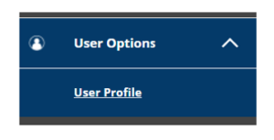 Open "User Options" and select "User Profile"