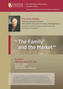 "The Family and the Market" Lecture Flyer