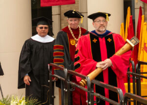 Dr. Nate Bigelow & President O'Day with Honorary Degree recipients 