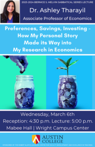 Preferences, Savings, Investing - How My Personal Story Made its Way into My Research in Economics | Bernice S. Melvin Sabbatical Series Lecture
