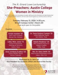 Austin College Panel: The She-Preachers